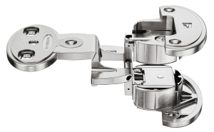 ZAWIAS model 2000 A, drzwi bliźniacze szczelina: 6 mm, do przykręcenia, schemat wierceń: 52/9 mm, technika nasuwania A, nikiel mat HÄFELE 34400338