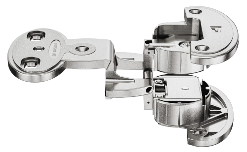 ZAWIAS model 2000 A, drzwi bliźniacze szczelina: 6 mm, do przykręcenia, schemat wierceń: 52/9 mm, technika nasuwania A, nikiel mat HÄFELE 34400338