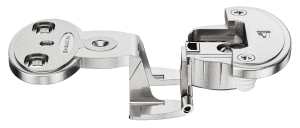 ZAWIAS model 2000 A, drzwi nakładane szczelina: 8 mm, do wciskania, schemat wierceń: 45/9,5 mm, technika nasuwania A, nikiel mat HÄFELE 34400316