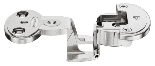 ZAWIAS model 2000 A, drzwi nakładane szczelina: 8 mm, do wciskania, schemat wierceń: 45/9,5 mm, technika nasuwania A, nikiel mat HÄFELE 34400316