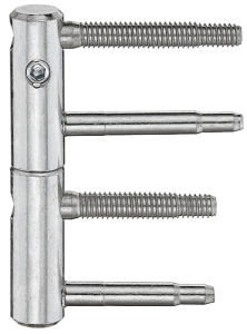 Zawias ukryty SFS intec 11R 20 do drzwi wejściowych przylgowych o ciężarze do 100/150 kg  Regulowany w 3 płaszczyznach, 11R 20-000, ocynkowany na biało, z blokadą bolcową HÄFELE 92222290