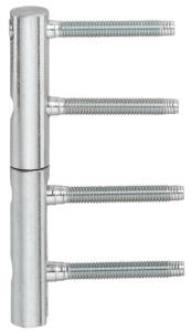 Zawias Triplex 217-3D SM-FR, Anuba, do drzwi wejściowych z przylgą o wadze do 90/120 kg z uszczelką zakładkową, regulowana w 3 płaszczyznach, ocynkowana na biało, bez bolca blokującego HÄFELE 92260090