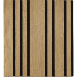 SOLIDO Panel akustyczny Plus, długość 2600 mm, dąb naturalny surowy/czarny  SCH111748640
