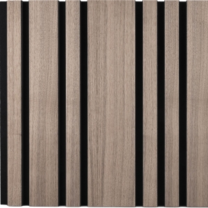 SOLIDO Panel akustyczny Plus z miękką krawędzią, długość 2600 mm, orzech naturalny/czarny  SCH111748644