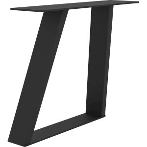 Stelaż do stołu Etsi trapezowa, szer.800mm, stal, struktura czarna SCH103324812