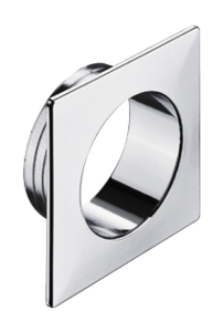 Rozetka kwadratowa do grubości płyty 19 mm, do zamka PUSH-LOCK, kolor chrom polerowany Häfele 22902260