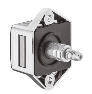 Zamek ryglowy wierzchni, Push-Lock Mini D15, kolor chrom polerowany HÄFELE 21161200