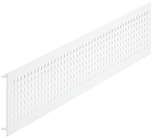 Kratka wentylacyjna, prostokątna, ze żłobkowanymi wypustkami kanciasty, biała, RAL 9010, wymiary (dł. x szer.): 500 x 100 mm HÄFELE 57526734
