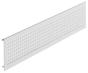 Kratka wentylacyjna, prostokątna, ze żłobkowanymi wypustkami kanciasty, eloksalowana na srebrno F1, wymiary (dł. x szer.): 1000 x 100 mm HÄFELE 57526935