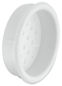  Kratka wentylacyjna, tworzywo sztuczne, rastrowe, z noskami ustalającymi okrągły, biały, Ø 39 mm   HÄFELE 57128702