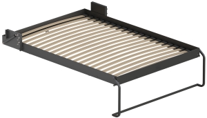 Okucie do łóżka rozkładanego, Häfele Mansio BE40 Style zestaw kompletny, łóżka podłużne, do materacy o wymiarach (szer. x dł.): 1400 x 2000 mm, ciężar łóżka: 85–100 kg, siła sprężyny: 1200 N, z nóżką pałąkową  HÄFELE 27191531