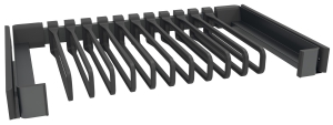 Wieszak wysuwany na spodnie, Kesseböhmer Conero, 72 H szerokość szafy w świetle 810–870 mm, 12 wieszaków na spodnie  HÄFELE 81167309