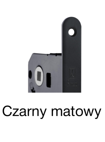 Zamek magnetyczny B-Forty NG "do WC" do drzwi drewnianych CZARNY MATOWY