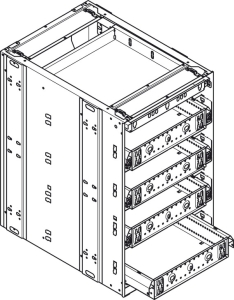 Kontener stalowy, Häfele Quick-Kit-600, moduł wysokości 1-3-3-3-3 głębokość kontenera T: 758 mm, 1 komplet  Häfele 42968415