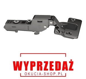 Zawias puszkowy, Häfele Metalla+ 310 SM 110°, bliźniaczy do zastosowań standardowych, do przykręcania, z hamulcem (z samoczynnym domykaniem), schemat wierceń: 45/9.5, czarny (OX)  Häfele 31104651