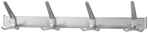Listwa garderobiana, cztery wieszaki, długość 570 mm, kolor anodowane na srebrno HÄFELE 84220950