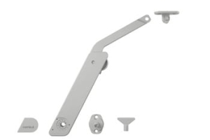 Podnośnik FREE FLAP H 15 pojedynczy z tworzywa sztucznego, model B LEWY, kSZARY HÄFELE 37239611