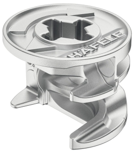 Złączka Minifix 15 bez kołnierza, do płyt o grubości od 19mm, gł wiercenia 14,0mm NIKLOWANA 100szt HÄFELE 26226535