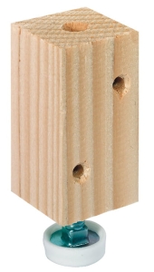 ŚRUBA REGULACYJNA z drewnianą częścią mocującą GWINT M8/80X34X34MM Häfele 63712265
