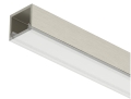 Profil nawierzchniowy LED, Profil Häfele Loox5 2101 aluminium, eloksalowana w kolorze stali nierdzewnej, szczotkowana, 3000 mm HÄFELE 83395762