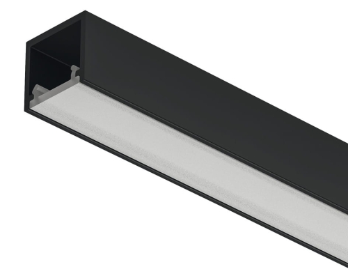 Profil nawierzchniowy LED, Profil Häfele Loox5 2102 do taśm LED 8 mm aluminium, eloksalowana na czarno, 3000 mm HÄFELE 83395735