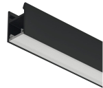 Profil nawierzchniowy LED, Profil Häfele Loox5 2103 do taśm LED 8 mm aluminium, eloksalowana na czarno, 3000 mm HÄFELE 83395737