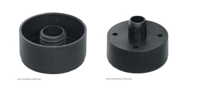 ŚLIZGACZ MEBLOWY DO WCISKANIA /twszt/ w otwory h=25mm CZARNY Häfele 63592320
