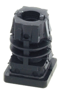 ŚLIZGACZ MEBLOWY DO WCISKANIA /twszt/ z gwintem M10 25x25 CZARNY Häfele 65211627