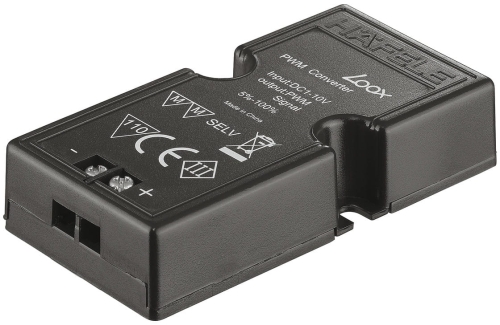 Interfejs ściemniający, Häfele Loox modułowy 12/24 V do przewodu zasilającego z łącznikiem zatrzaskowym, 1–10 V, do systemów 12 V, 24 V i 350 mA HÄFELE 83389144