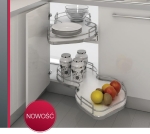 Półka narożna Nuvola+ 600mm LEWA 1szt HÄFELE 54942861