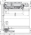 Okucie do drzwi przesuwnych, Häfele Slido F-Flush51 60A / 60B